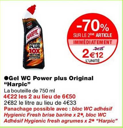 Gel WC Power plus Original “Harpic”
