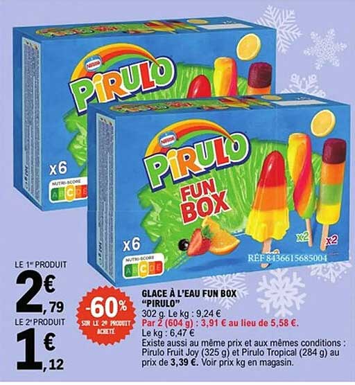 GLACE À L’EAU FUN BOX “PIRULO”