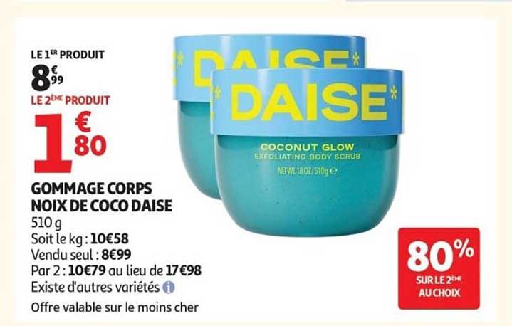 GOMMAGE CORPS NOIX DE COCO DAISE