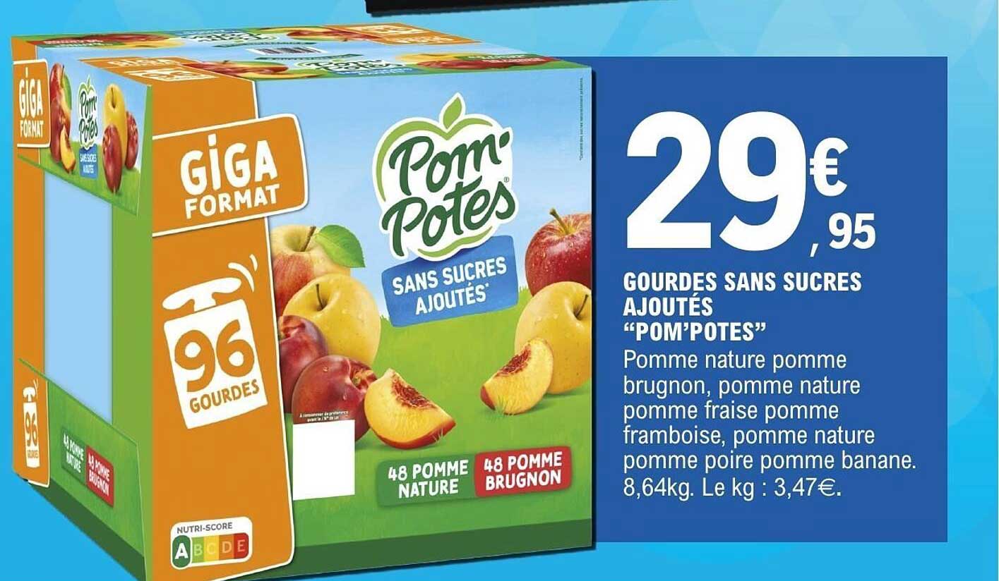 GOURDES SANS SUCRES AJOUTÉS “POM’POTES”