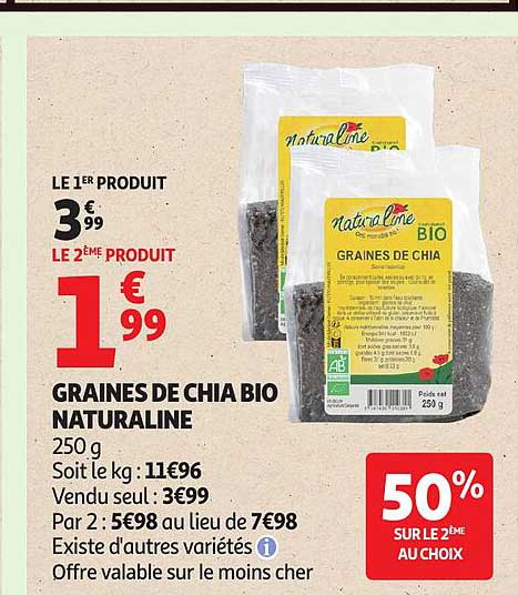 GRAINES DE CHIA BIO NATURALINE