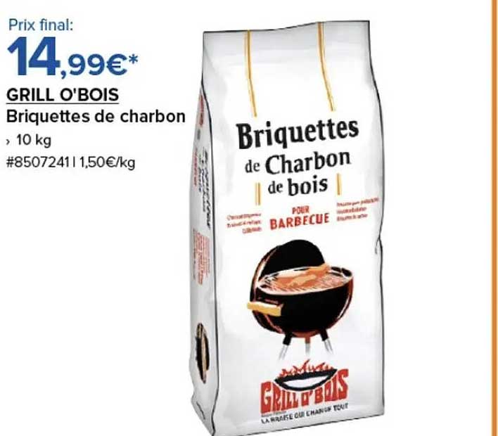 GRILL O'BOIS Briquettes de charbon