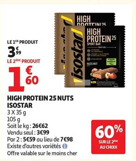 HIGH PROTEIN 25 NUTS ISOSTAR