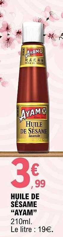 HUILE DE SESAME “AYAM”