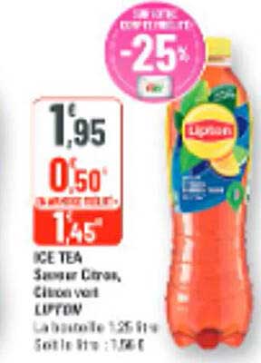 ICE TEA Savoir Citron Citron vert LIPTON