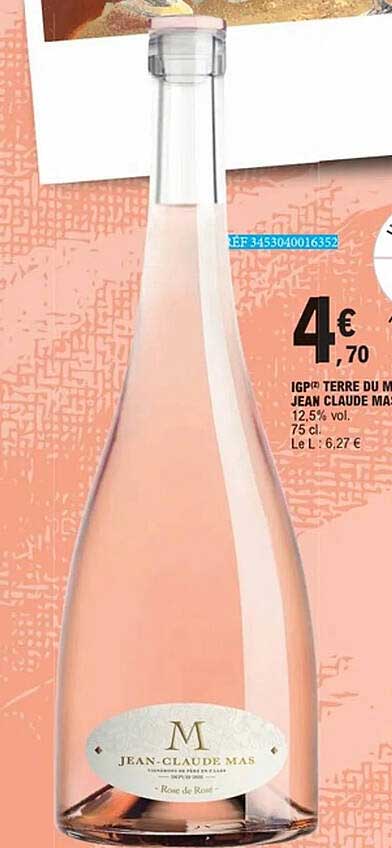 IGP TERRE DU M JEAN CLAUDE MAS ROSE DE ROSE