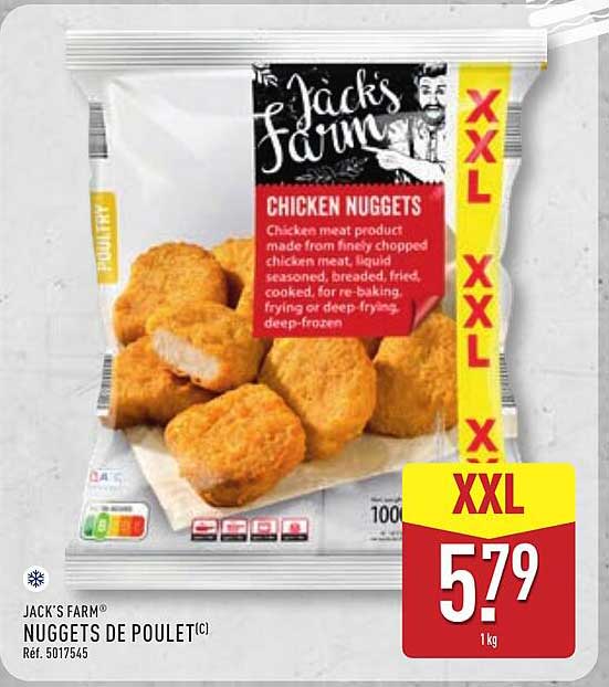 JACK'S FARM® NUGGETS DE POULET(1)