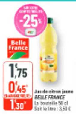 Jus de citron jaune BELLE FRANCE