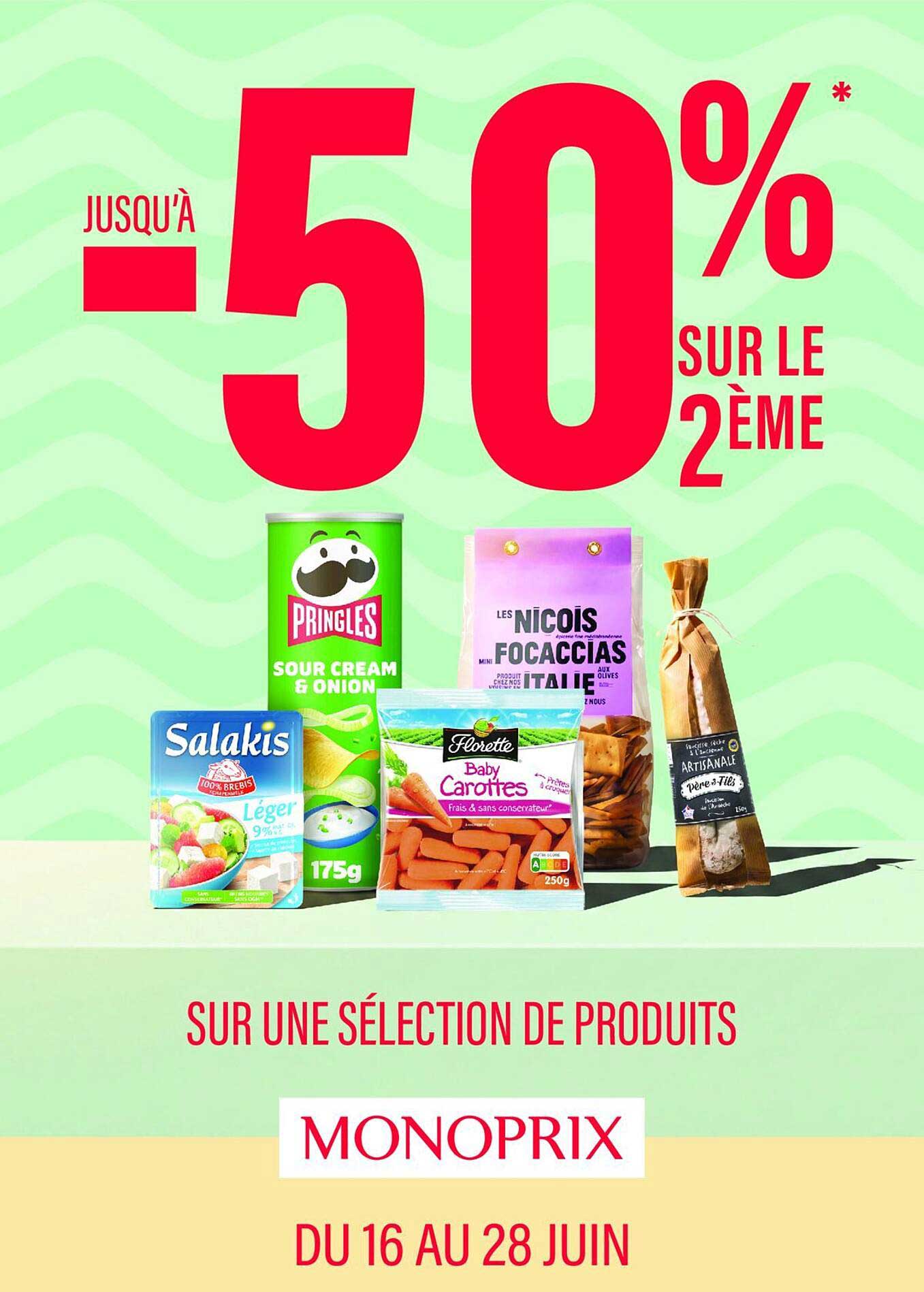 JUSQU'À -50% SUR LE 2ÈME