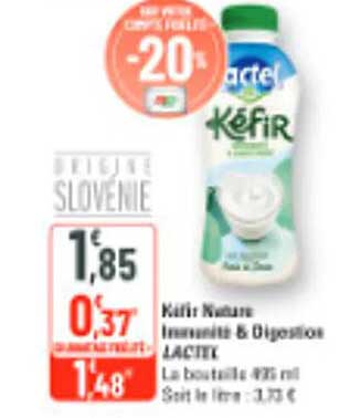 Kéfir Nature Immunité & Digestion LACTEL