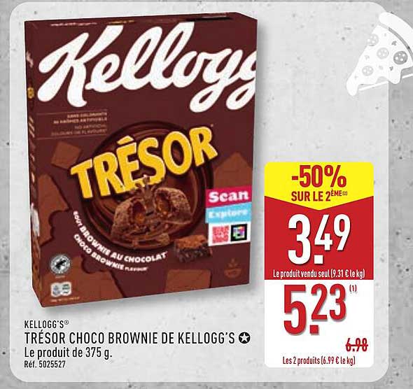 KELLOGG'S TRÉSOR CHOCO BROWNIE DE KELLOGG'S