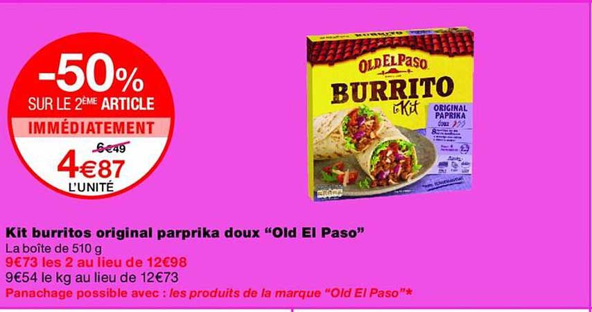 Kit burritos original paprika doux “Old El Paso”