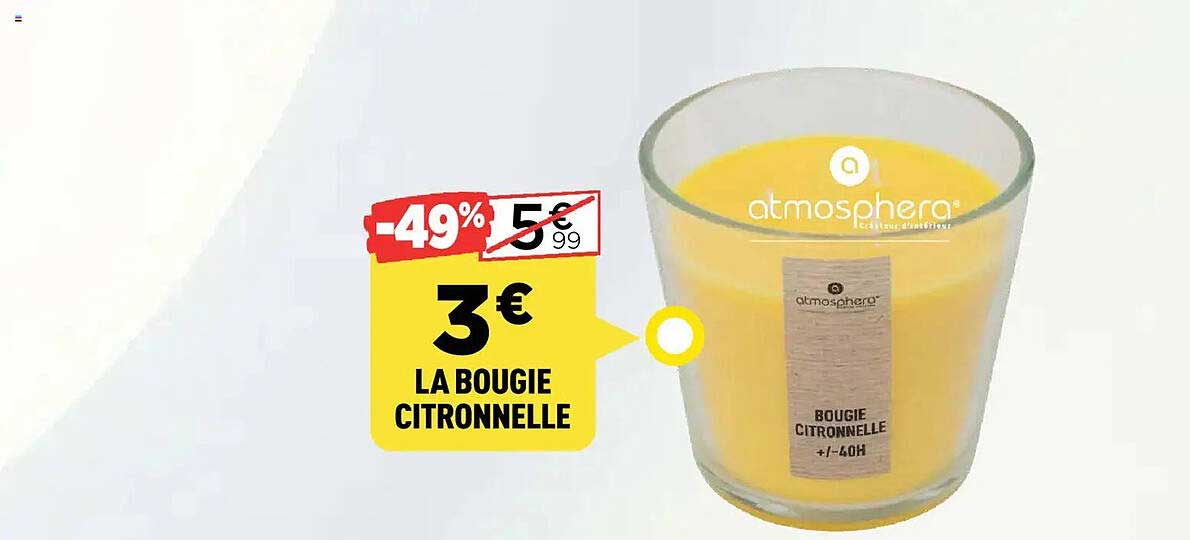 LA BOUGIE CITRONNELLE