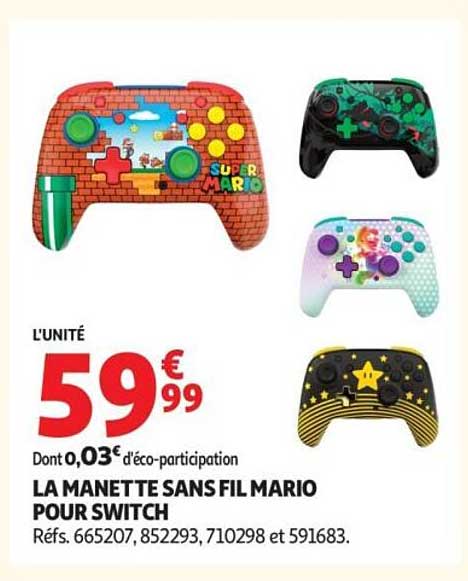 LA MANETTE SANS FIL MARIO POUR SWITCH