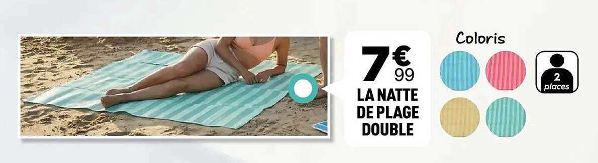 LA NATTE DE PLAGE DOUBLE