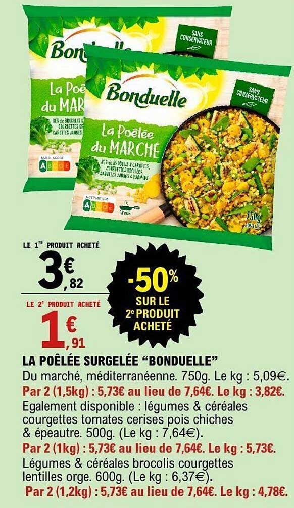 LA POÊLÉE SURGELÉE “BONDUELLE”
