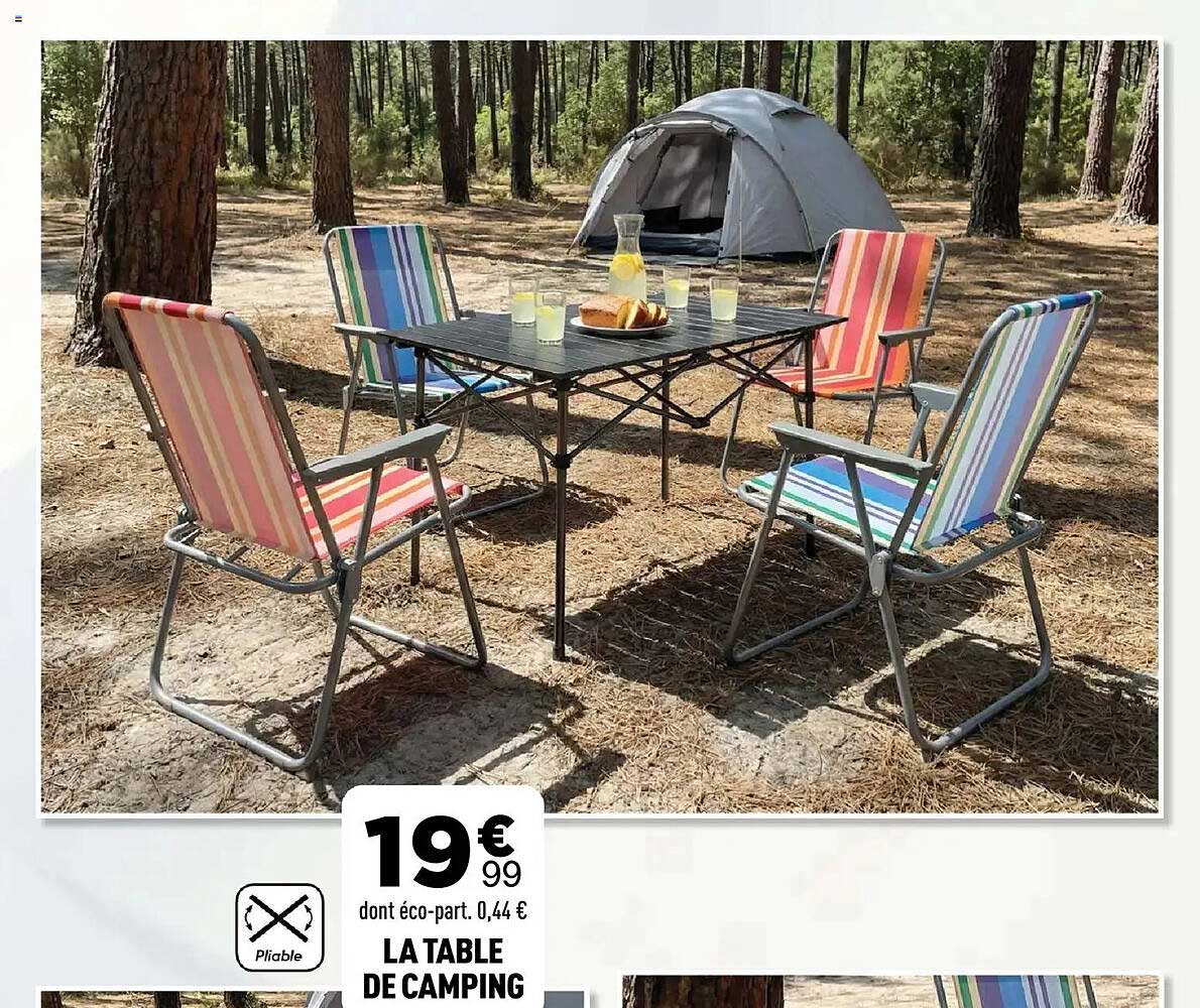 LA TABLE DE CAMPING
