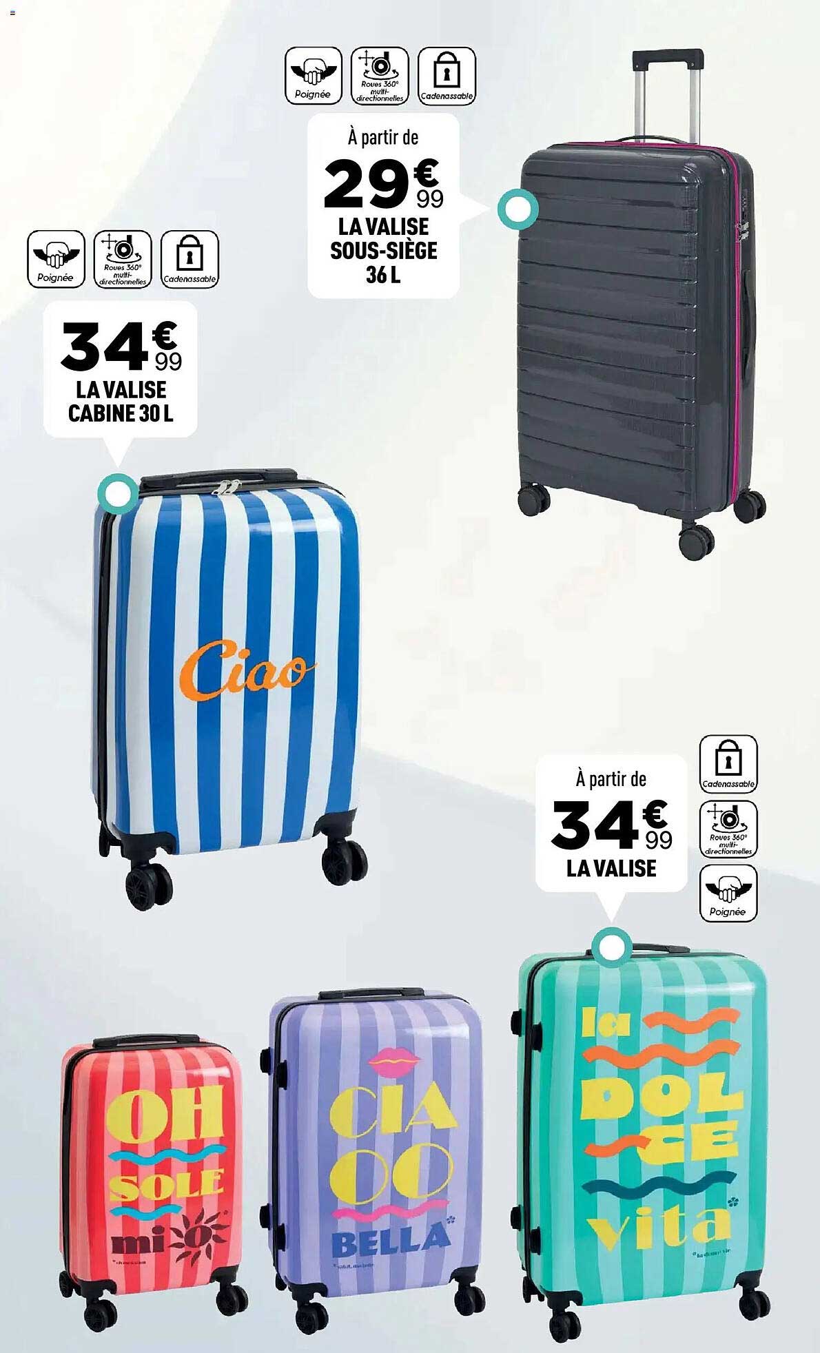 LA VALISE SOUS-SIÈGE 36 L