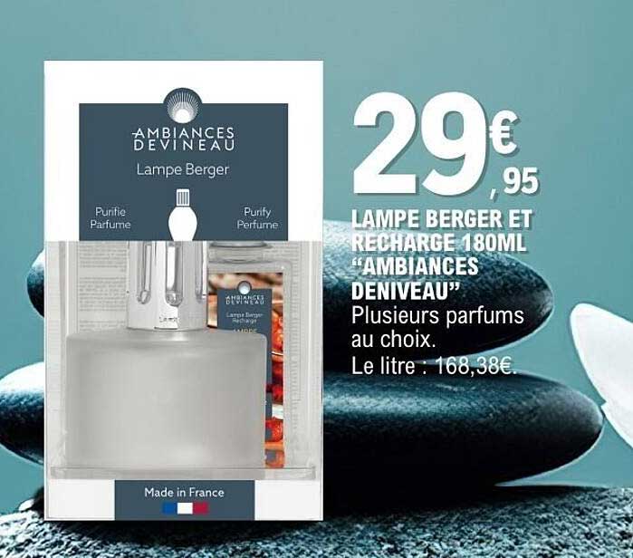 LAMPE BERGER ET RECHARGE 180ML “AMBIANCES DENIVEAU”