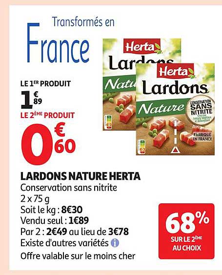 LARDONS NATURE HERTA