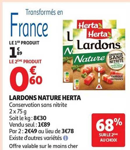 LARDONS NATURE HERTA