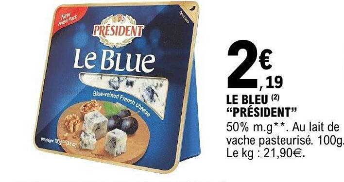 LE BLEU “PRÉSIDENT”