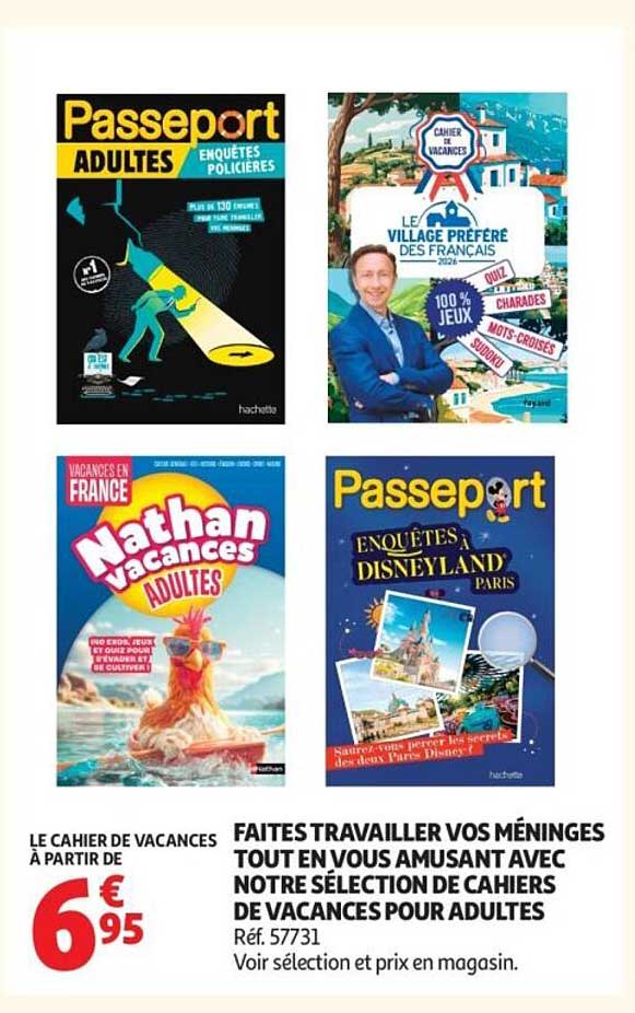 LE CAHIER DE VACANCES À PARTIR DE