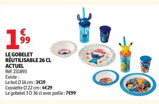 LE GOBELET RÉUTILISABLE 26 CL ACTUEL