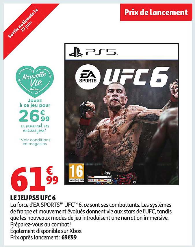 LE JEU PS5 UFC 6