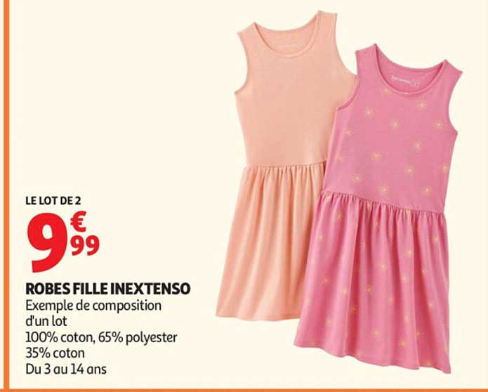 LE LOT DE 2 ROBES FILLE INEXTENSO