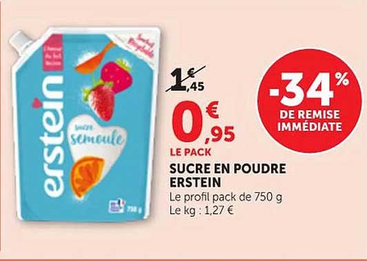 Le pack SUCRE EN POUDRE ERSTEIN