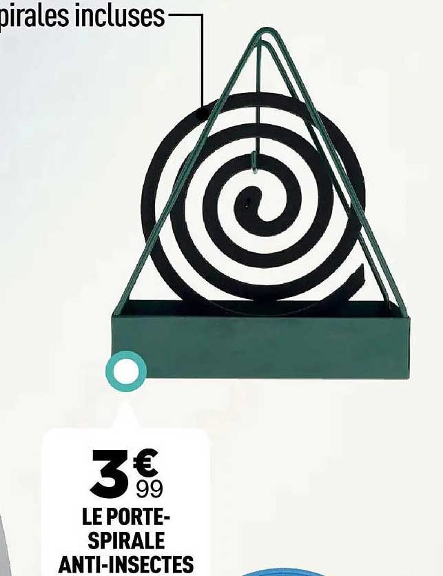 LE PORTE-SPIRALE ANTI-INSECTES