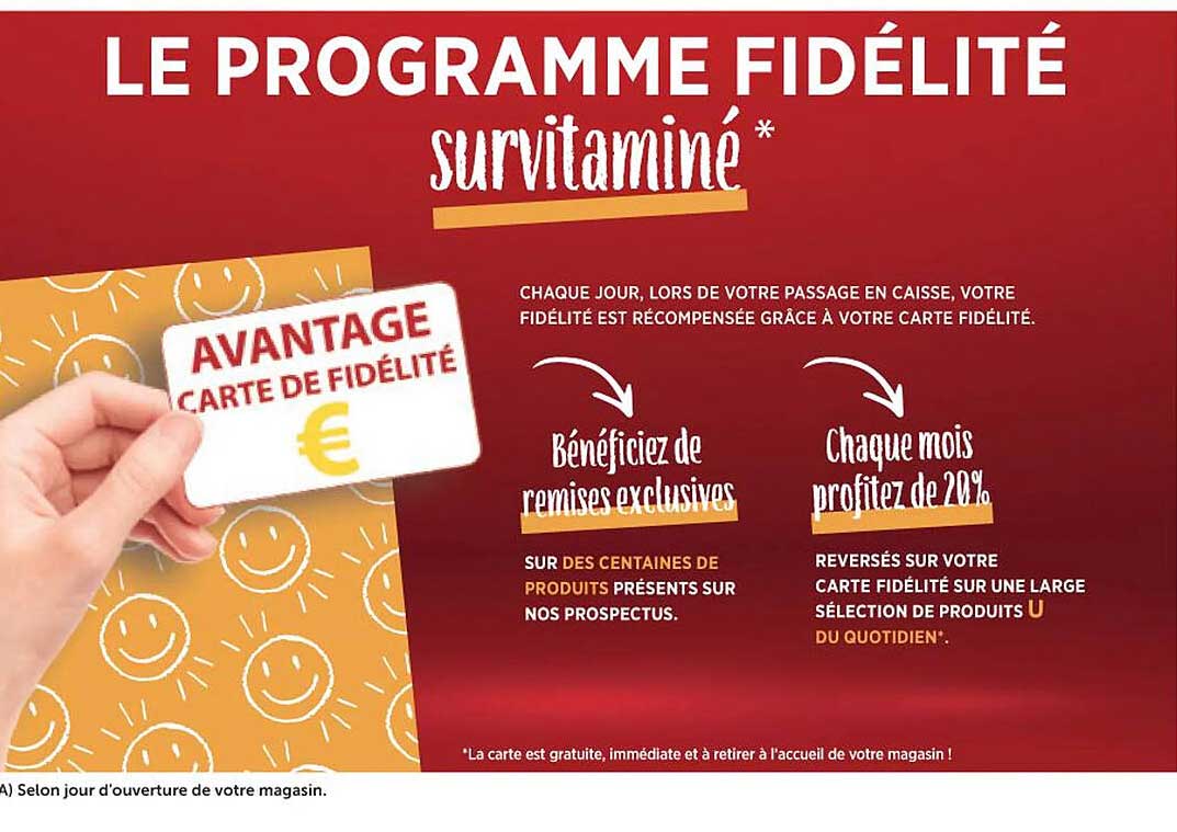 LE PROGRAMME FIDÉLITÉ survivitaminé*