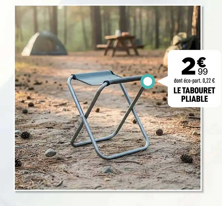 LE TABOURET PLIABLE