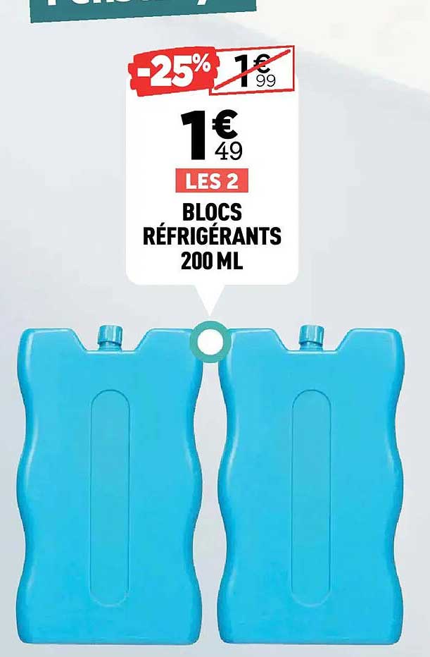 LES 2 BLOCS RÉFRIGÉRANTS 200 ML