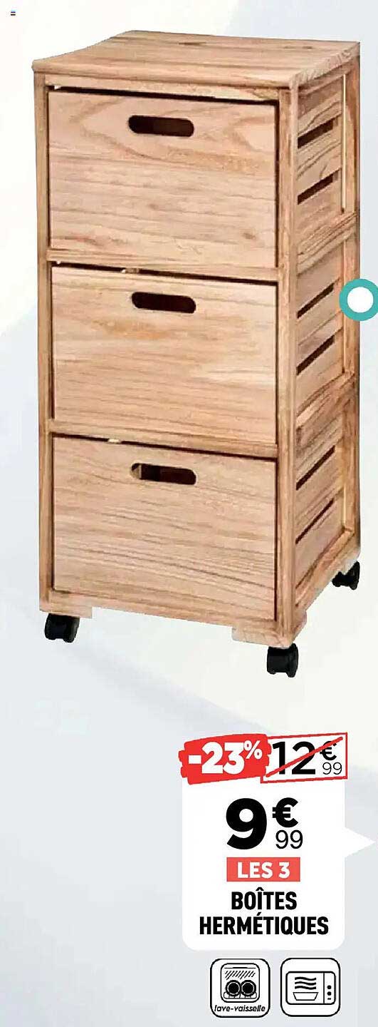 LES 3 BOÎTES HERMÉTIQUES