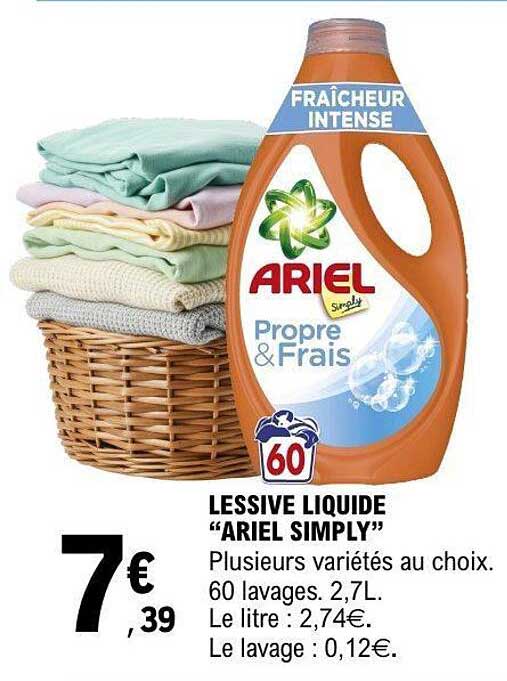LESSIVE LIQUIDE “ARIEL SIMPLY”