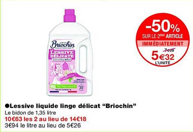 Lessive liquide linge délicat “Briochin”