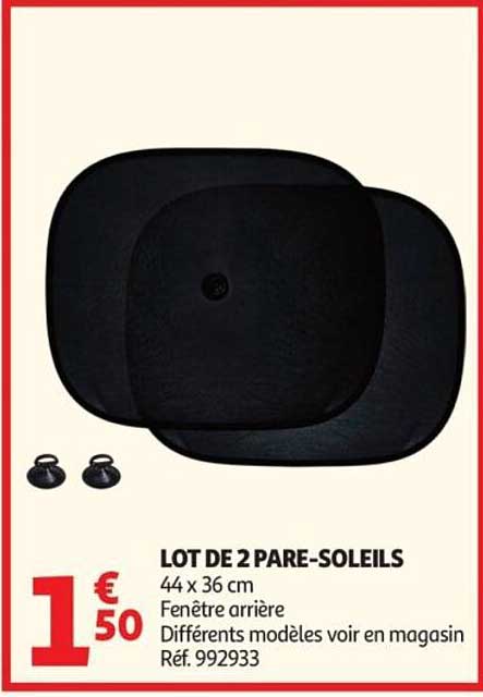 LOT DE 2 PARE-SOLEILS
