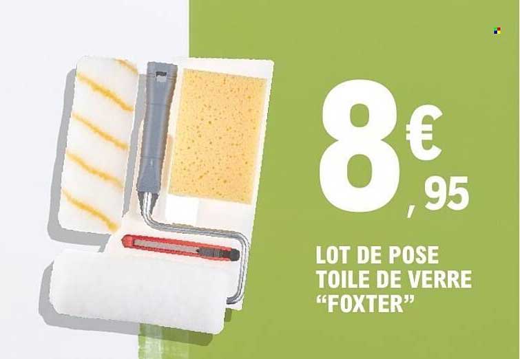 LOT DE POSE TOILE DE VERRE “FOXTER”
