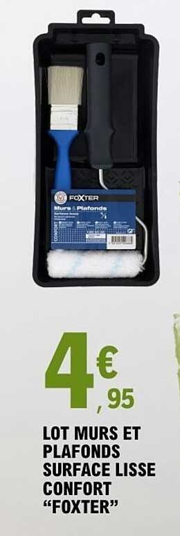 LOT MURS ET PLAFONDS SURFACE LISSE CONFORT “FOXTER”