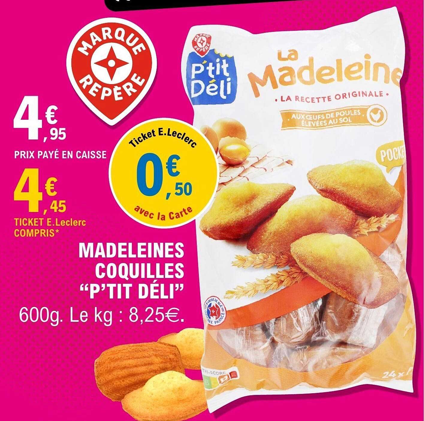MADELEINES COQUILLES “P’TIT DÉLI”