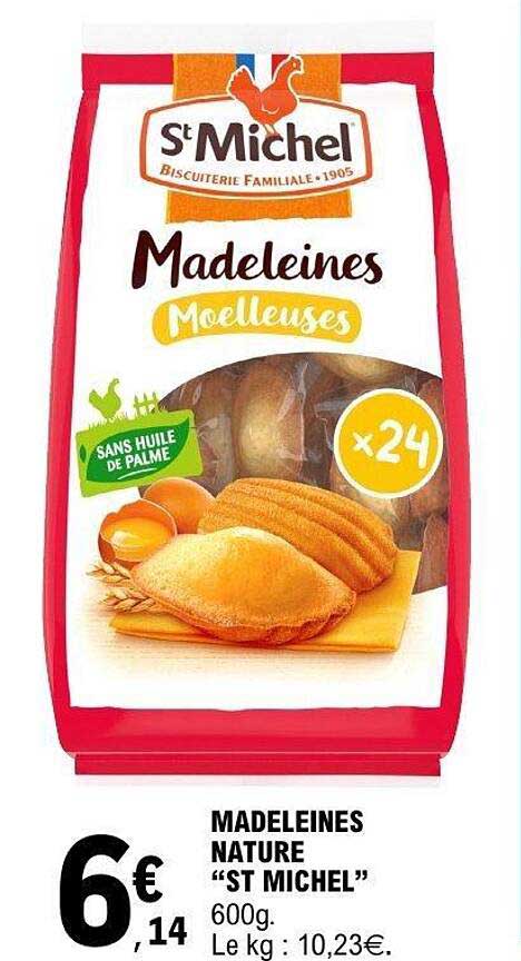 MADELEINES NATURE “ST MICHEL” 600g