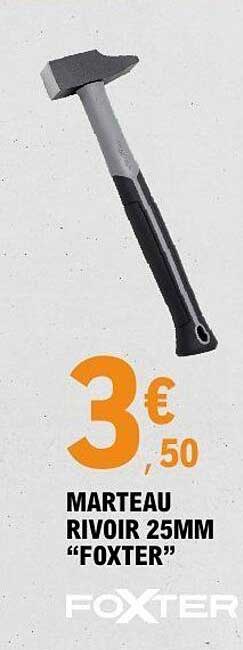 MARTEAU RIVOIR 25MM “FOXTER”
