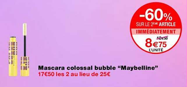 Mascara colossal bubble “Maybelline”