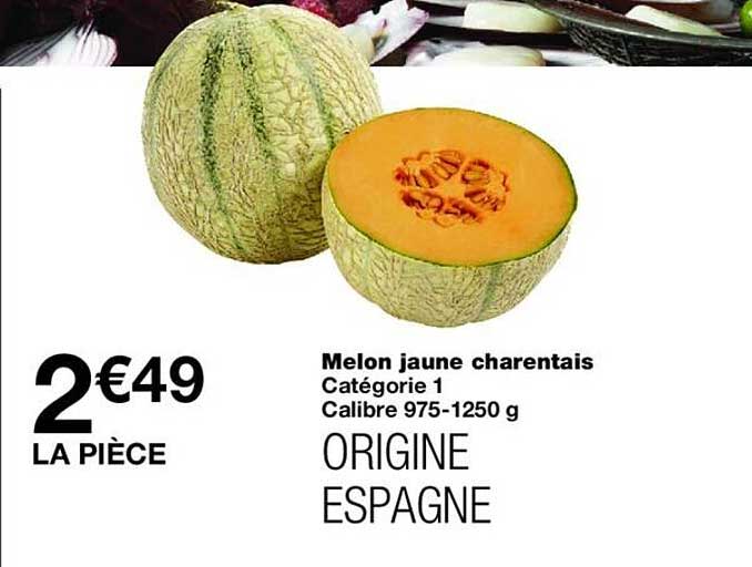 Melon jaune charentais