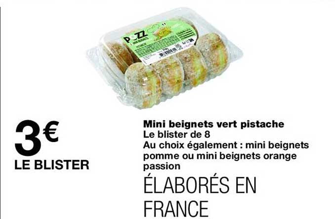 Mini beignets vert pistache