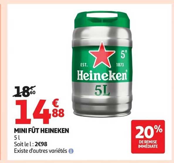 MINIFÛT HEINEKEN 5 l