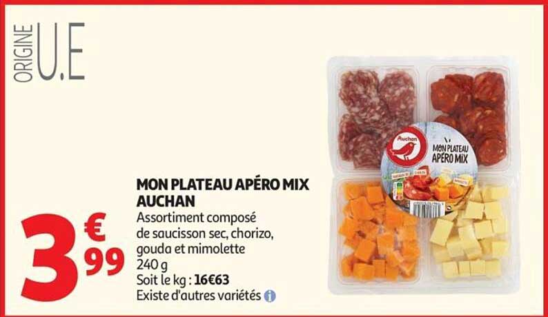 MON PLATEAU APÉRO MIX AUCHAN