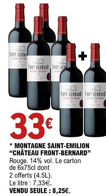 MONTAGNE SAINT-EMILION “CHÂTEAU FRONT-BERNARD”